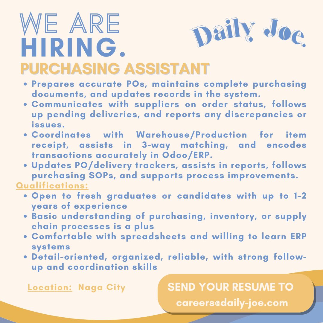 DAILY JOE HIRING!!! 