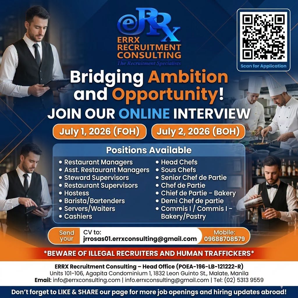 🚨 JOB VACANCIES IN KUWAIT (ONLINE INTERVIEW) 🚨 eRRx Recruitment Consulting
