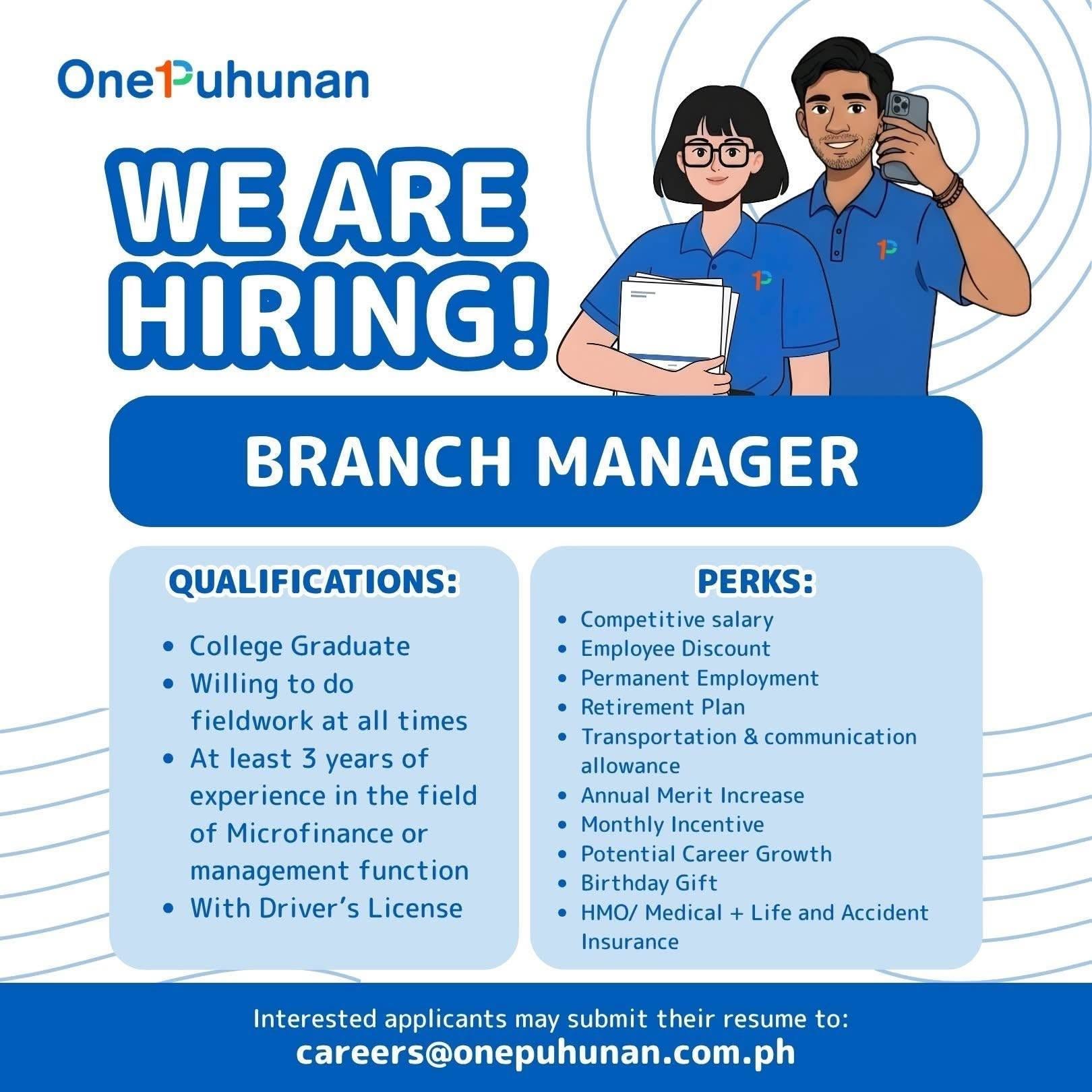 One Puhunan is HIRING! 💼✨