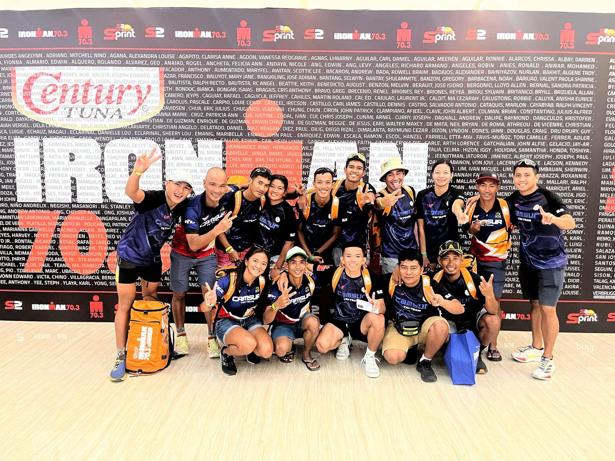 CamSur Tri Team shines at IRONMAN 70.3 Subic Bay, 7 qualify for World Championship in Spain