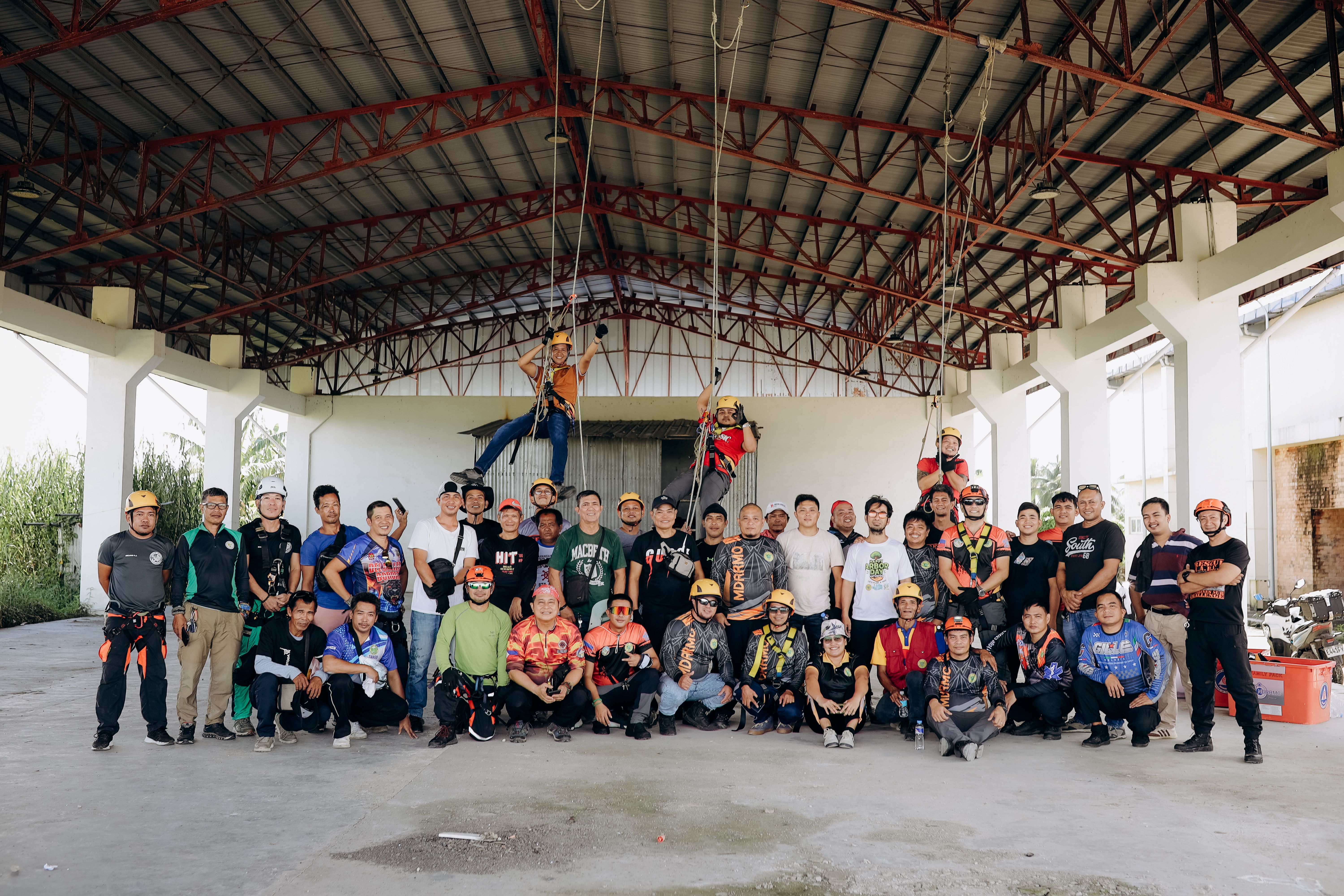 Municipal DRRM officers, barangay volunteers from San Fernando undergo Rope Rescue Training