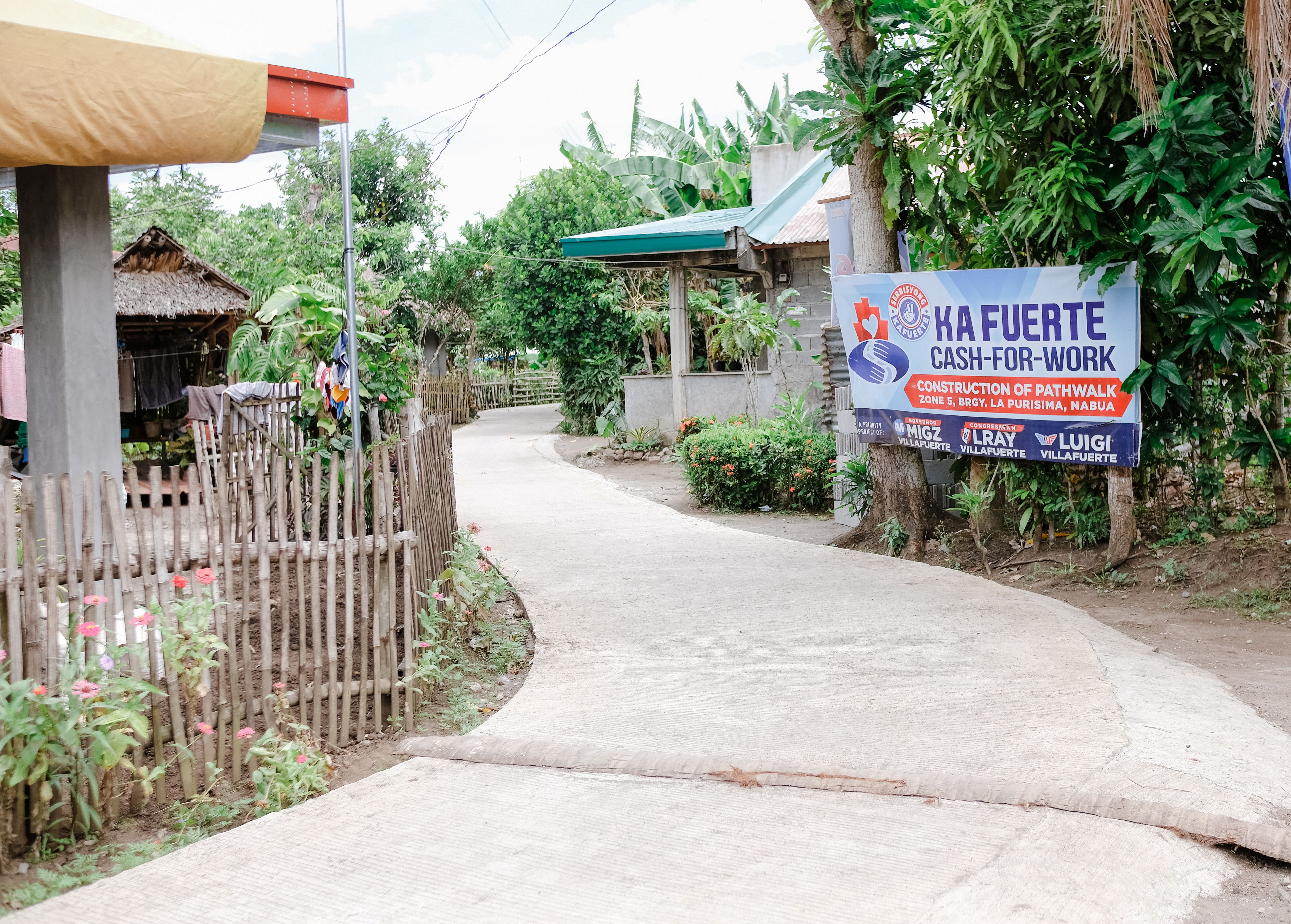 Ka Fuerte Cash-For-Work Program brings hope to unemployed and convenience to locals through infrastructure projects 