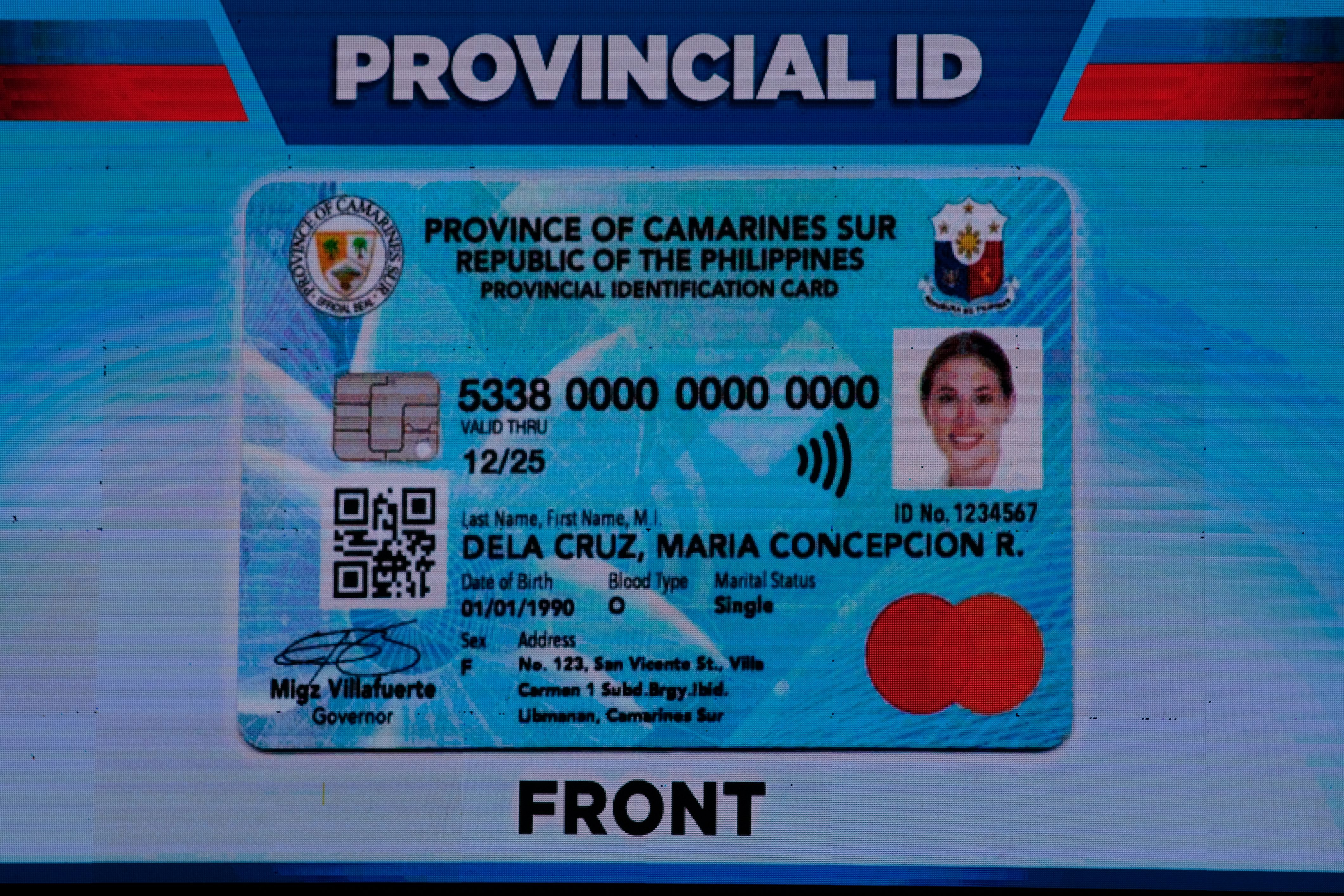 CamSur&rsquo;s provincial ID, first in the country to have bank account and mastercard feature