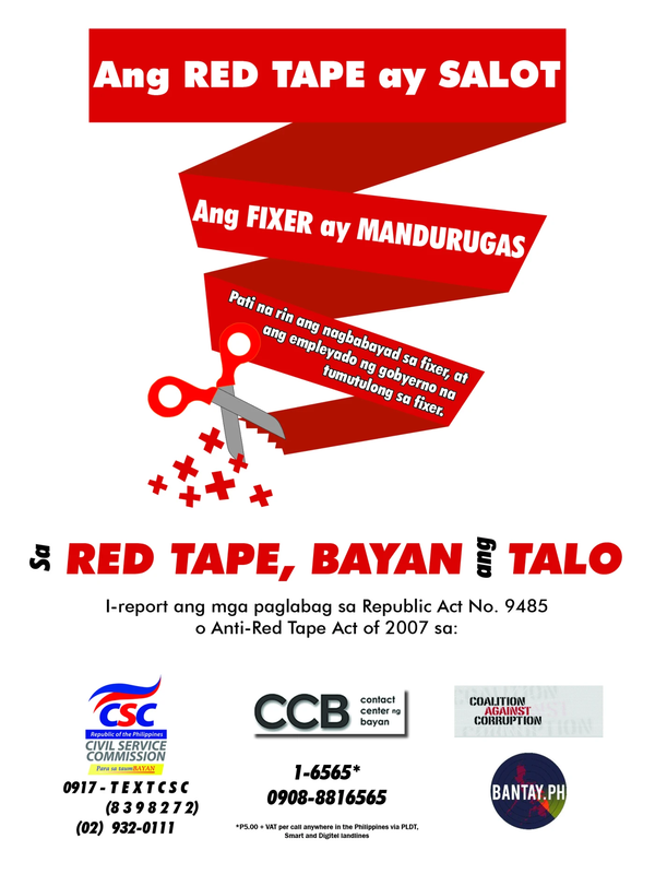 Ang Red Tape ay Salot Poster